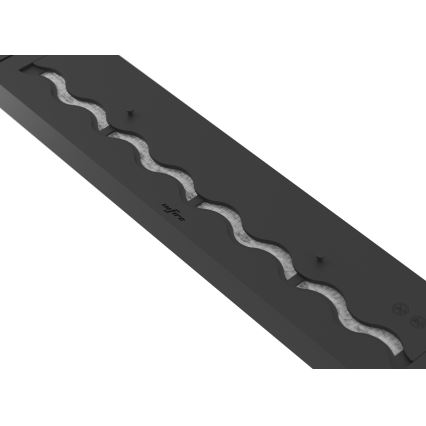 InFire - Cheminée encastrée BIO 7,5x80 cm 6kW noir