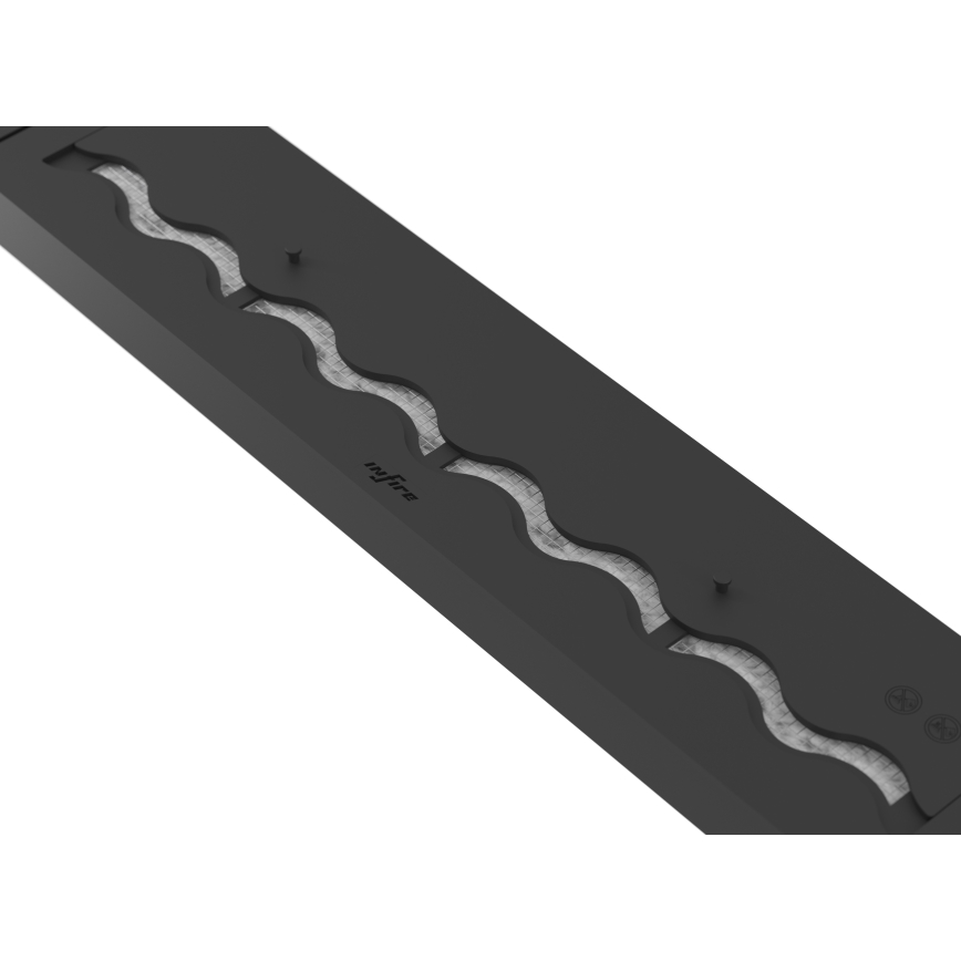 InFire - Cheminée encastrée BIO 7,5x80 cm 6kW noir