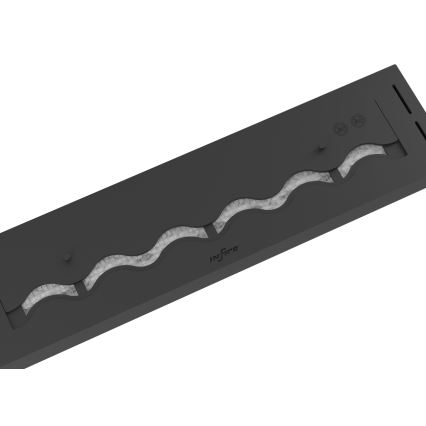 InFire - Cheminée encastrée BIO 7,5x80 cm 6kW noir