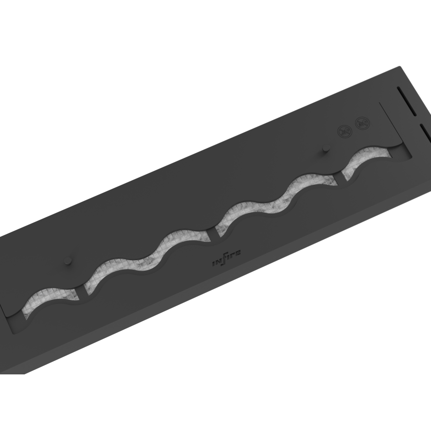 InFire - Cheminée encastrée BIO 7,5x80 cm 6kW noir