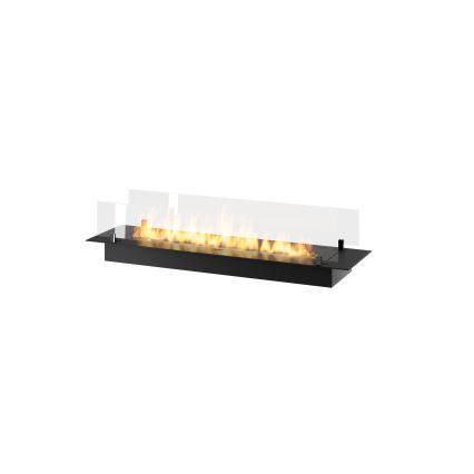 InFire - Cheminée encastrée BIO 8,5x120 cm 6kW noir