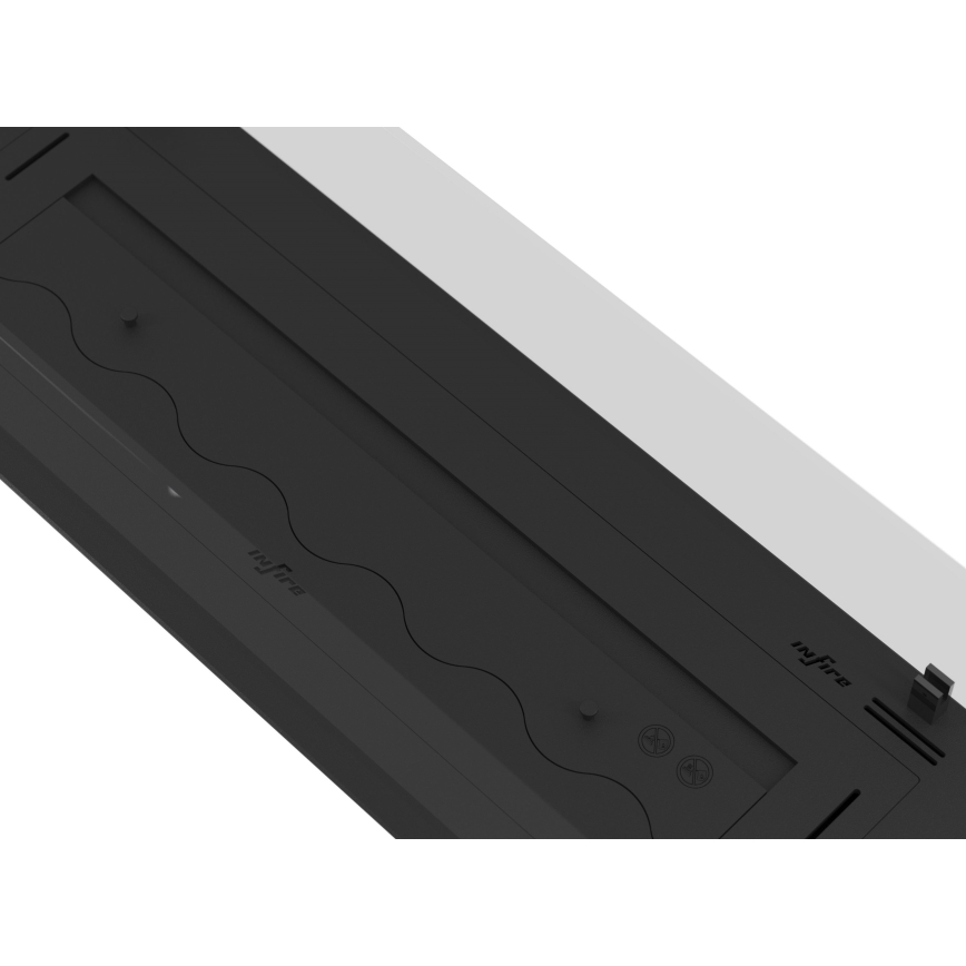 InFire - Cheminée encastrée BIO 8,5x120 cm 6kW noir
