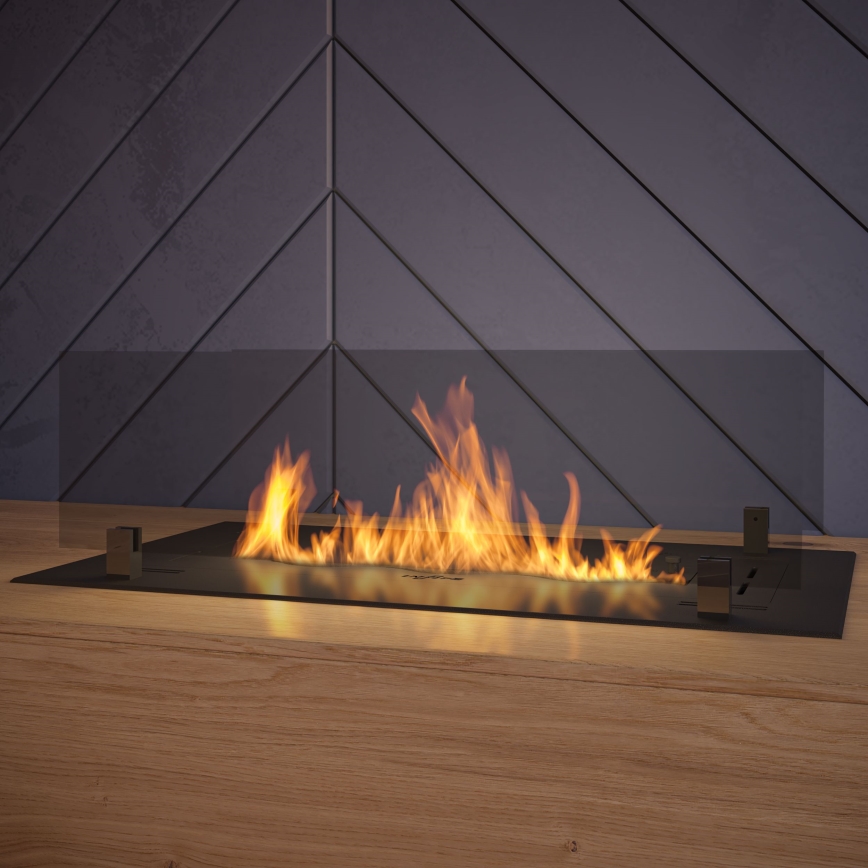 InFire - Cheminée encastrée BIO 8,5x60 cm 3,5kW noir