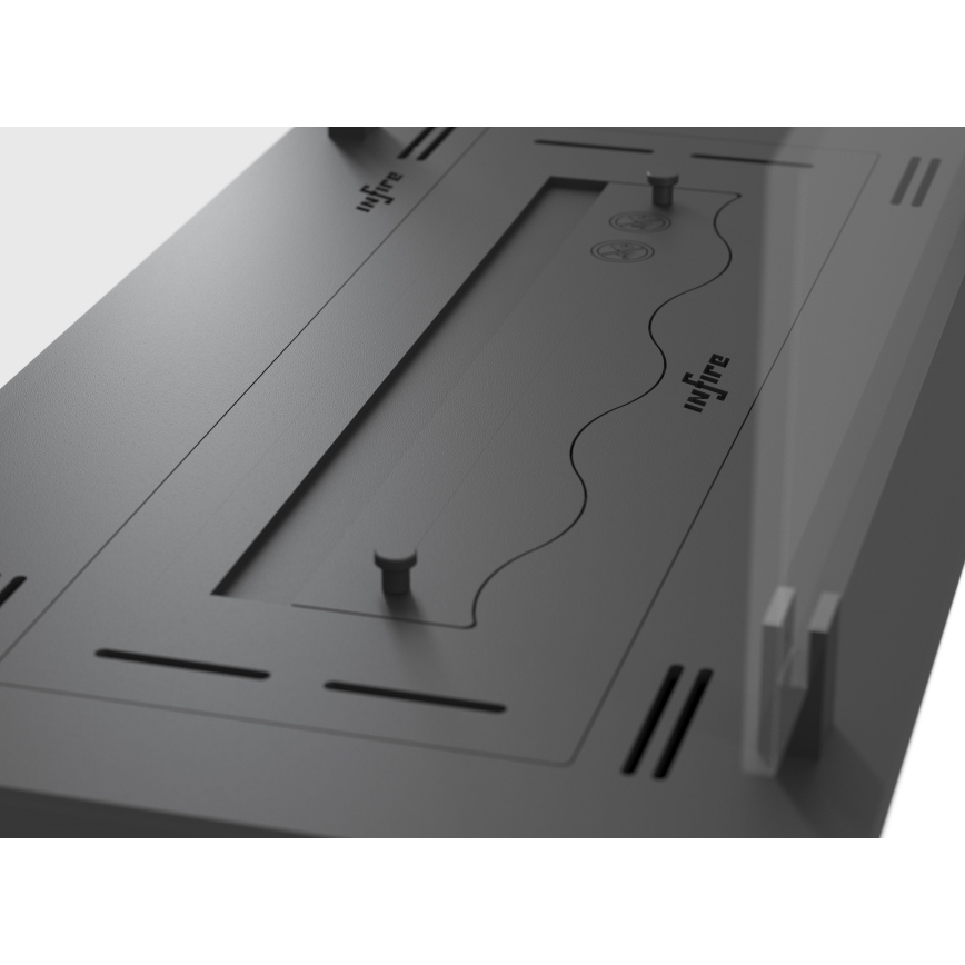 InFire - Cheminée encastrée BIO 8,5x60 cm 3,5kW noir