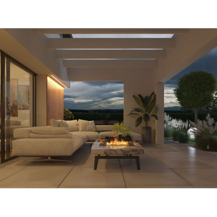 InFire - Cheminée encastrée BIO 8,5x80 cm 3,5kW noir
