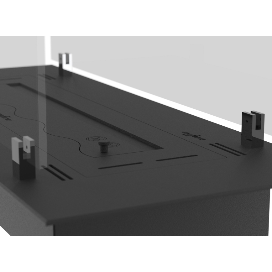 InFire - Cheminée encastrée BIO 8,5x80 cm 3,5kW noir