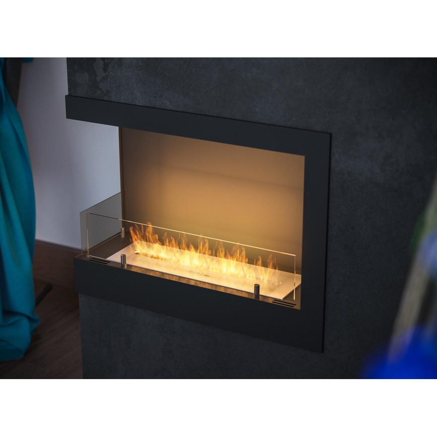InFire - Coin Cheminée BIO 45x60 cm 3kW noir