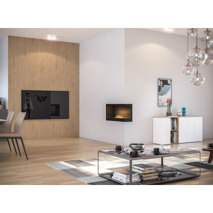 InFire - Coin Cheminée BIO 45x90 cm 3kW noir