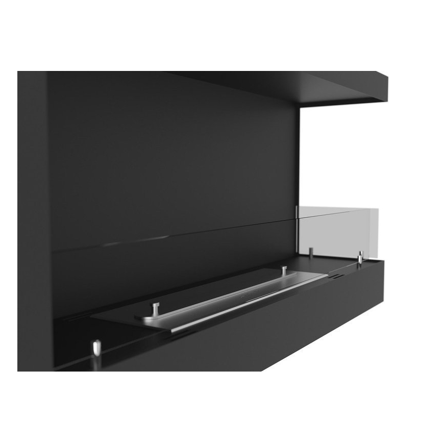 InFire - Coin Cheminée BIO 45x90 cm 3kW noir