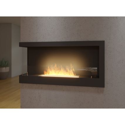 InFire - Coin Cheminée BIO 45x90 cm 3kW noir