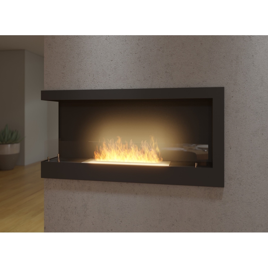 InFire - Coin Cheminée BIO 45x90 cm 3kW noir
