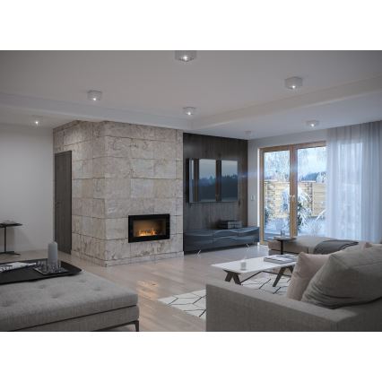 InFire - Integrato Caminetto BIO 49x90 cm 3kW nero