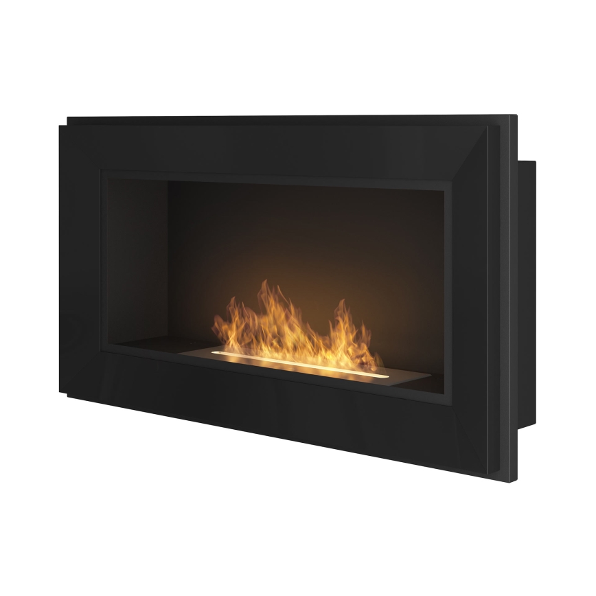InFire - Integrato Caminetto BIO 49x90 cm 3kW nero