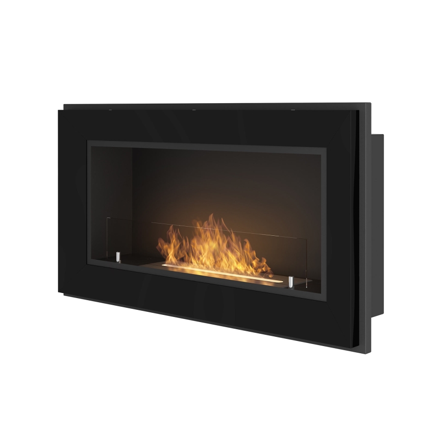 InFire - Integrato Caminetto BIO 49x90 cm 3kW nero