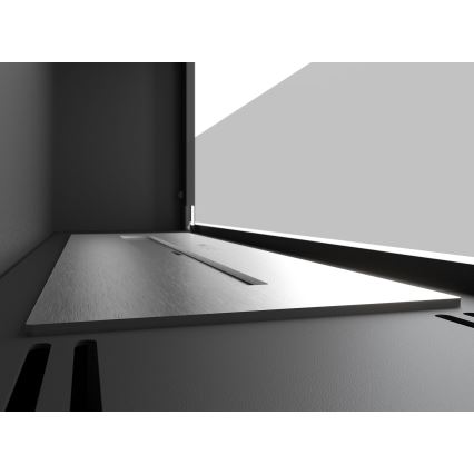 InFire - Integrato Caminetto BIO 49x90 cm 3kW nero