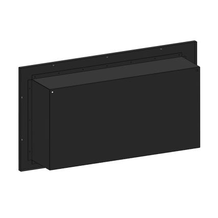 InFire - Integrato Caminetto BIO 49x90 cm 3kW nero