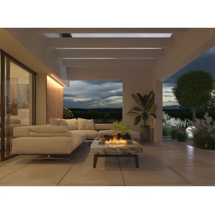 InFire - Integrato Caminetto BIO 8,5x80 cm 3,5kW nero