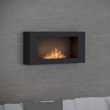 InFire - Muro Caminetto BIO 44x91 cm 3kW nero