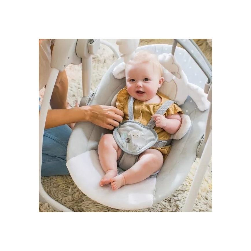 Ingéniosité - Balançoire pour bébé avec mélodie CUDDLE LAMB