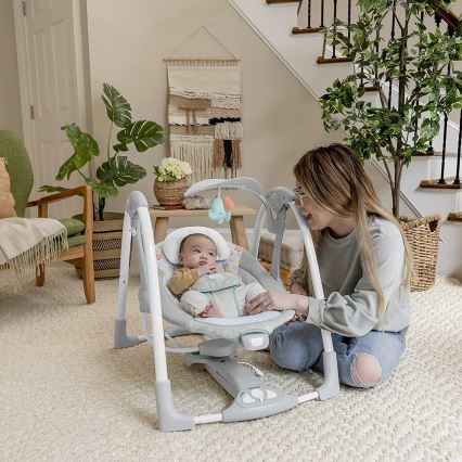 Ingéniosité - Balançoire vibrante pour bébé avec mélodie 2en1 WIMBERLY