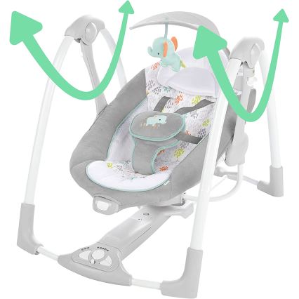 Ingéniosité - Balançoire vibrante pour bébé avec mélodie 2en1 WIMBERLY