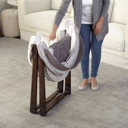 Ingenuity - Baby-Schaukelbett CARRINGTON grau/braun