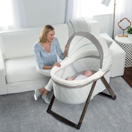 Ingenuity - Baby-Schaukelbett CARRINGTON grau/braun