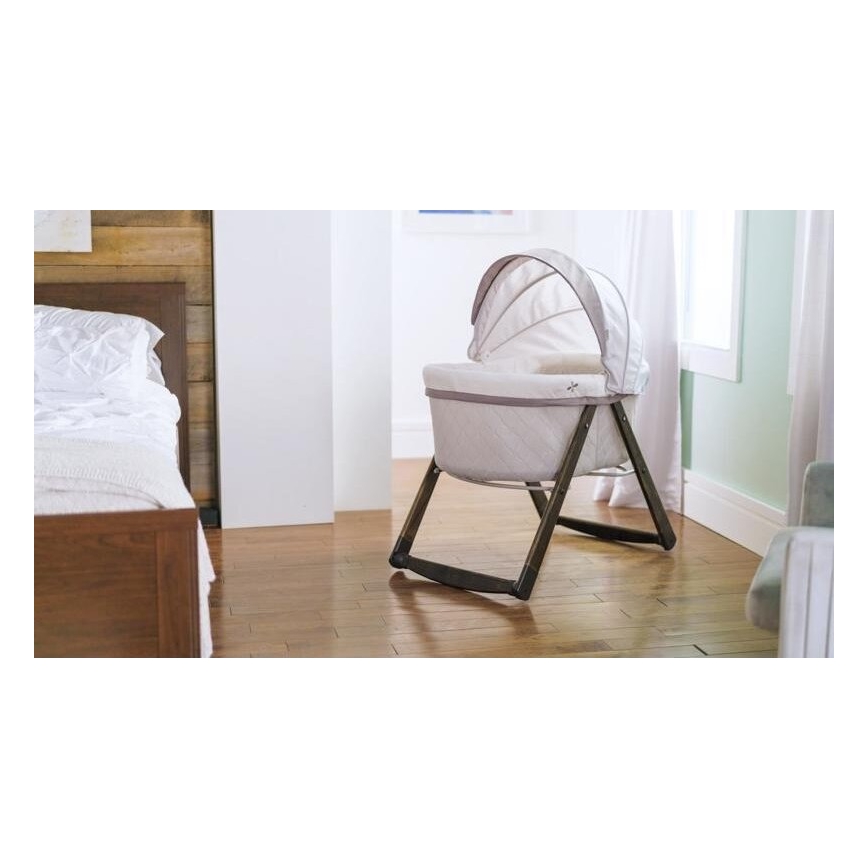 Ingenuity - Baby-Schaukelbett CARRINGTON grau/braun