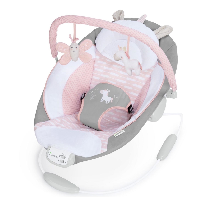Ingenuity – Baby-Schwingliege mit Melodie FLORA THE UNICORN