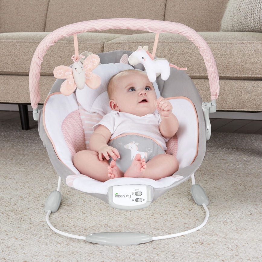 Ingenuity – Baby-Schwingliege mit Melodie FLORA THE UNICORN
