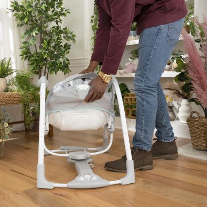 Ingenuity - Baby-Vibrationsschaukel mit Melodie 2-in-1 SWELL