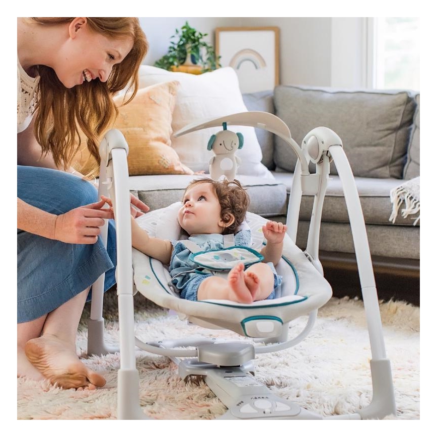 Ingenuity - Baby-Vibrationsschaukel mit Melodie 2in1 NASH