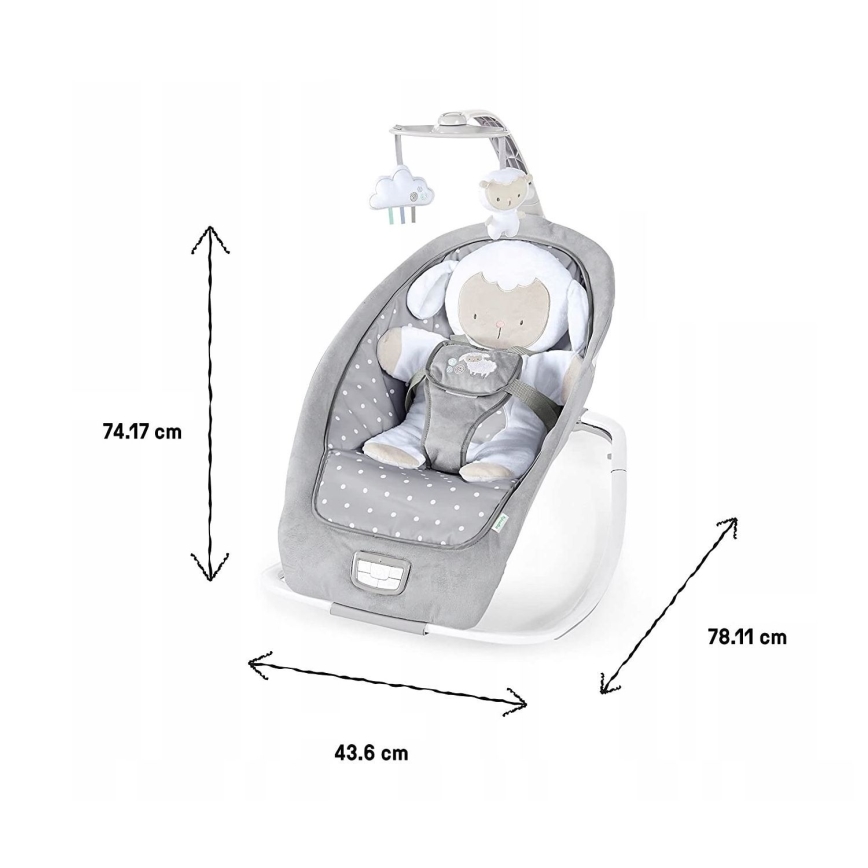 Ingenuity - Babywippe mit Musik CUDDLE LAMB
