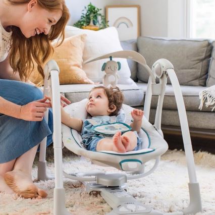 Ingenuity - Balançoire vibrante pour bébé avec mélodie 2en1 NASH