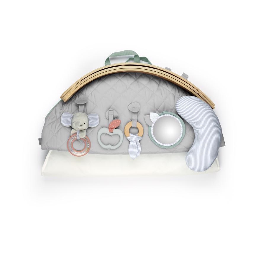 Ingenuity - Coperta per giocare LOAMY menta/grigio