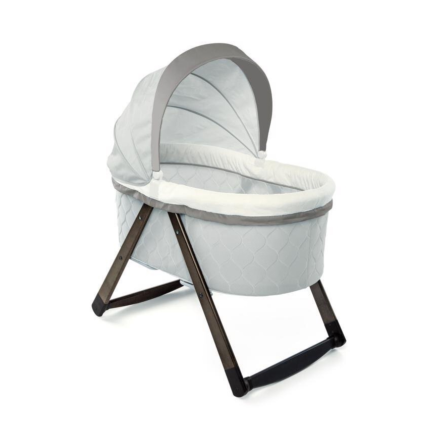 Ingenuity - Culla a dondolo per bambini CARRINGTON grigio/marrone