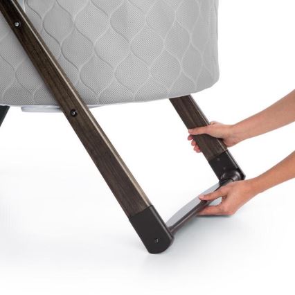 Ingenuity - Culla a dondolo per bambini CARRINGTON grigio/marrone