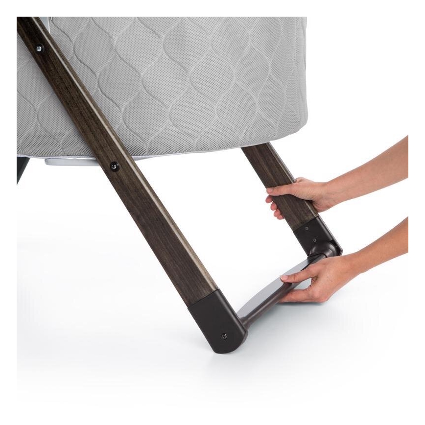 Ingenuity - Culla a dondolo per bambini CARRINGTON grigio/marrone