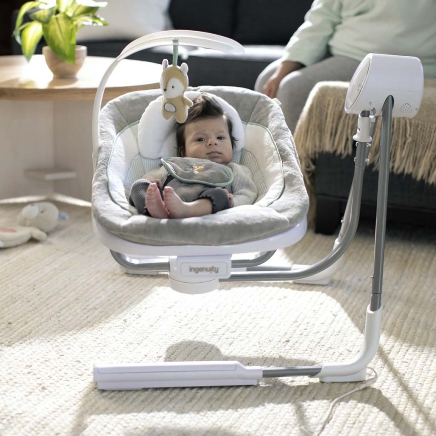 Ingenuity - Dondolo vibrante per bambini con melodia ANYWAY SWAY RAY