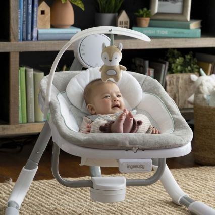 Ingenuity - Dondolo vibrante per bambini con melodia ANYWAY SWAY RAY