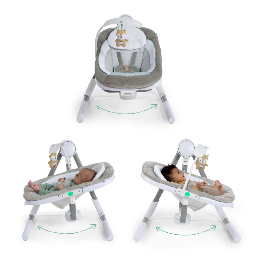 Ingenuity - Dondolo vibrante per bambini con melodia ANYWAY SWAY RAY