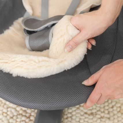 Ingenuity - Dondolo vibrante per bambini con melodia EVERY SEASON grigio