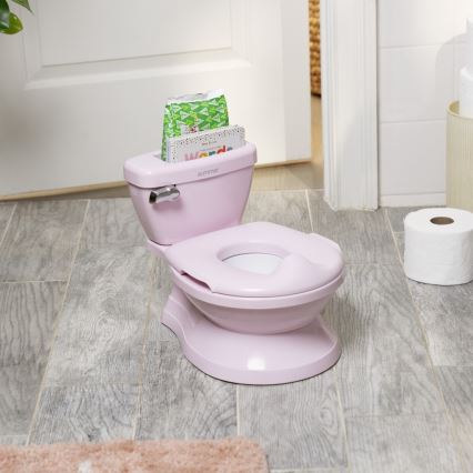 Ingenuity - Kinder-Toilette mit Geräuschfunktion MY SIZE, rosa, 2xAAA