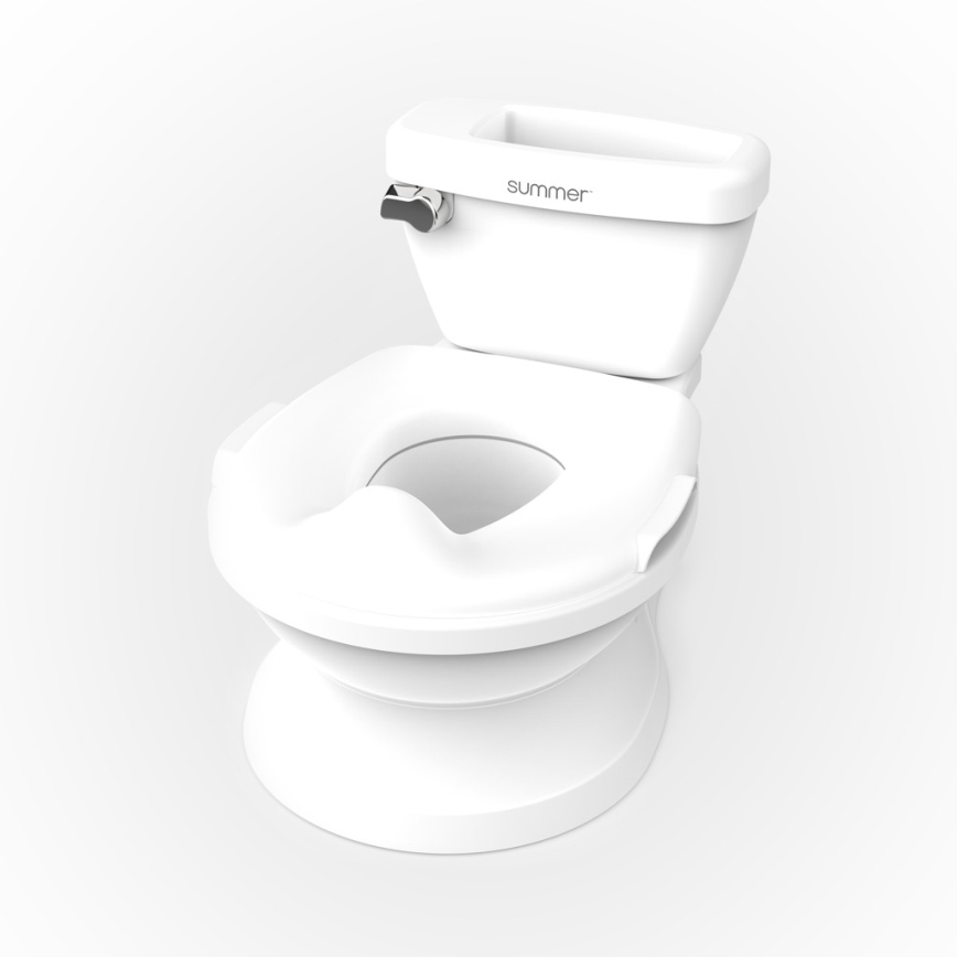 Ingenuity - Kindertoilette mit Geräuschfunktion MY SIZE weiß 2xAAA