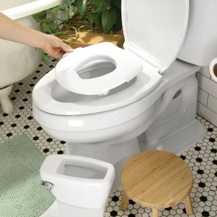 Ingenuity - Kindertoilette mit Geräuschfunktion MY SIZE weiß 2xAAA