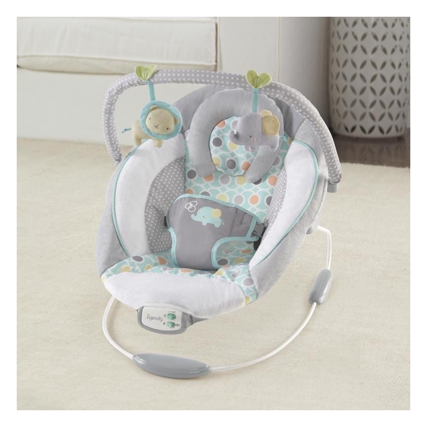 Ingenuity - Lettino vibrante per bambini con melodia MORRISON