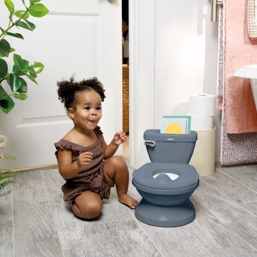Ingenuity - Pot pour enfant MY SIZE avec son, bleu, 2xAAA