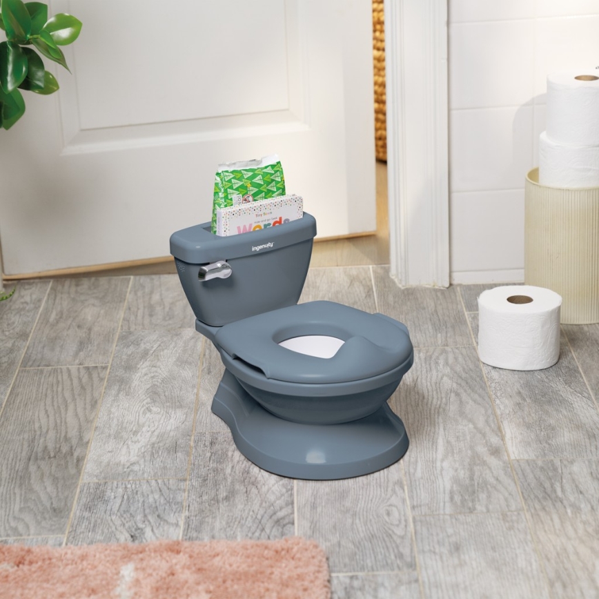 Ingenuity - Pot pour enfant MY SIZE avec son, bleu, 2xAAA