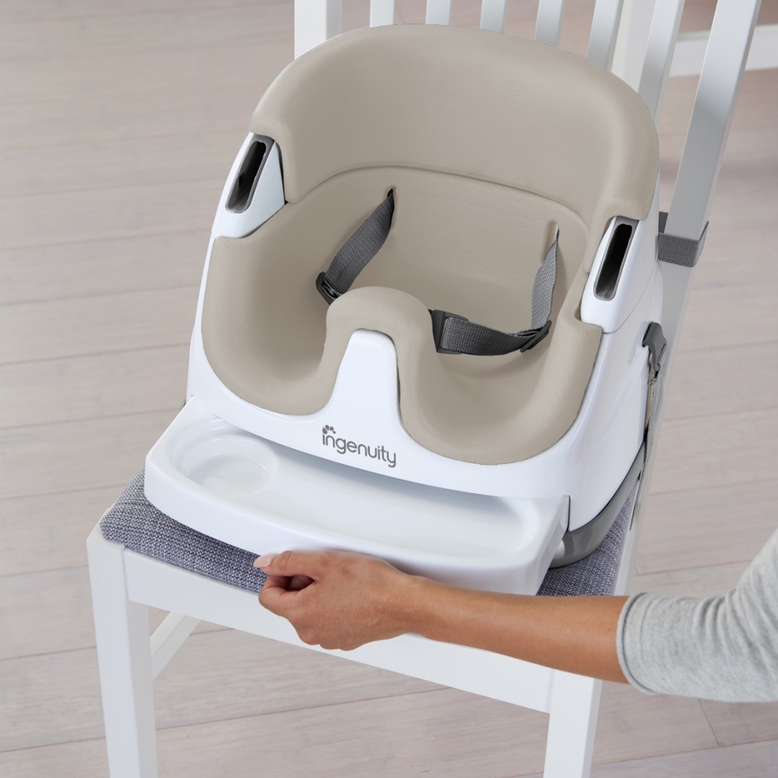 Ingenuity - Siège rehausseur 2en1 BABY BASE beige