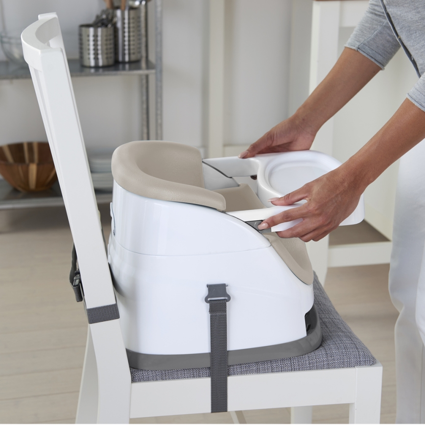 Ingenuity - Siège rehausseur 2en1 BABY BASE beige